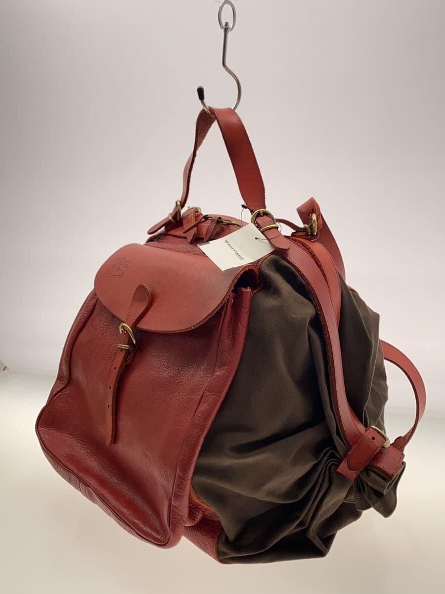 IL BISONTE Backpack Leather RED 2