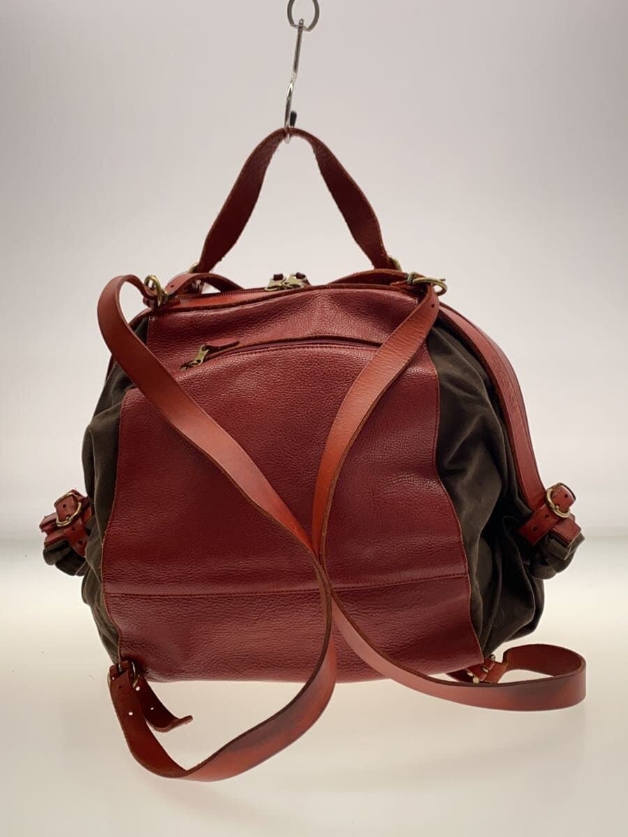 IL BISONTE Backpack Leather RED 3