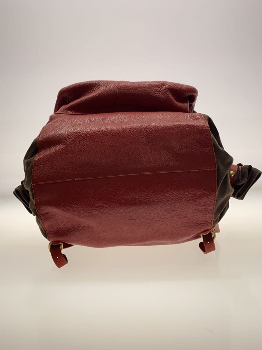 IL BISONTE Backpack Leather RED 4