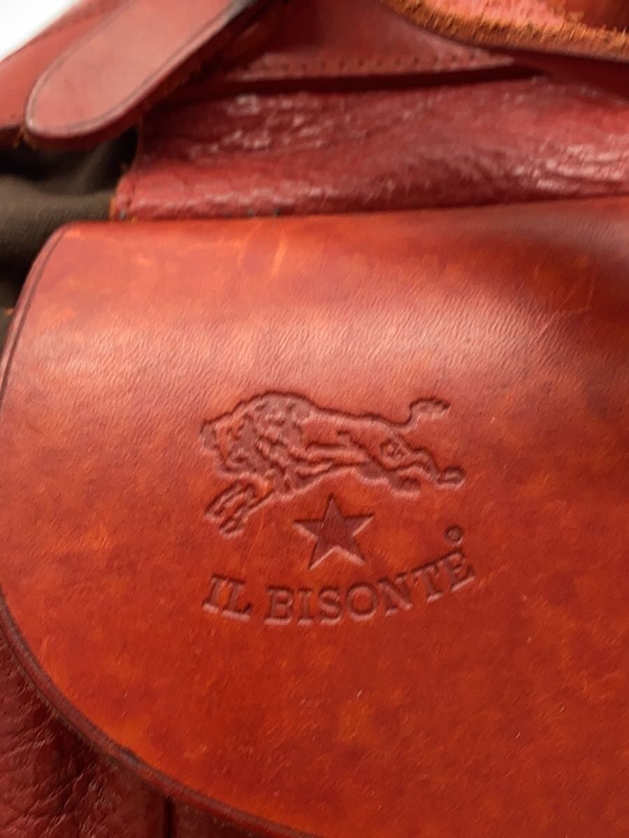 IL BISONTE Backpack Leather RED 5