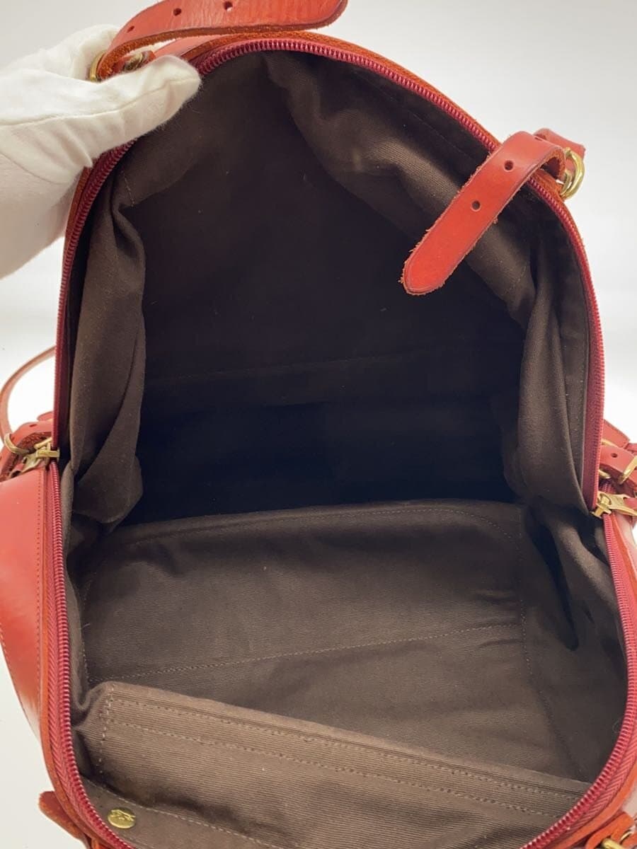 IL BISONTE Backpack Leather RED 6