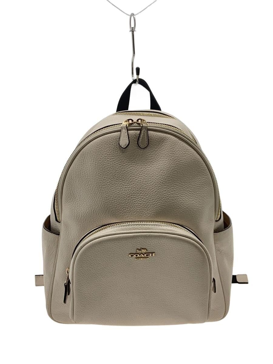 COACH Backpack Leather WHT 5666