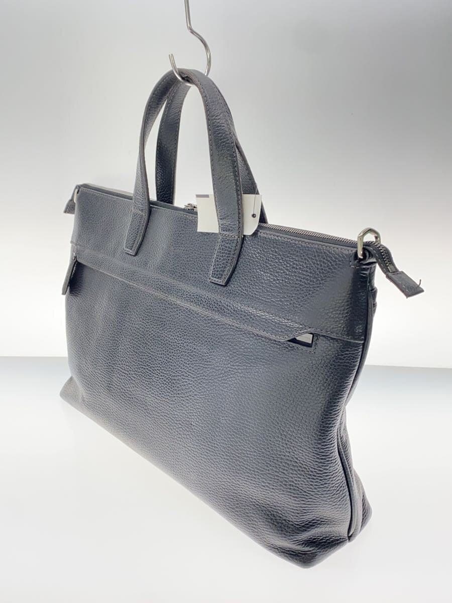 FUJITAKA Bag Leather BLK Solid 630503 2