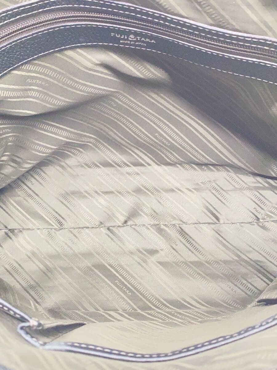 FUJITAKA Bag Leather BLK Solid 630503 6