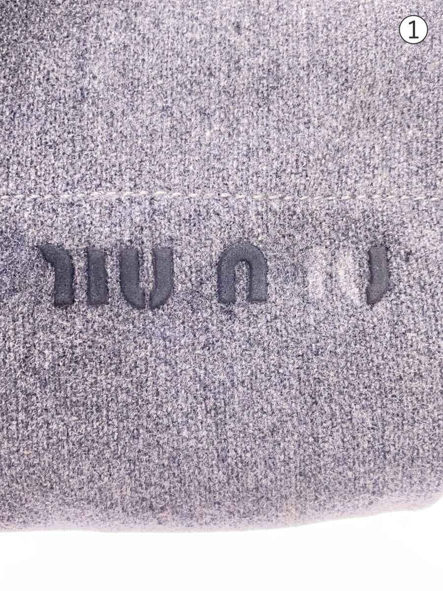 MIU MIU00s 90s Tech Made in Italy Bag Wool GRY 5