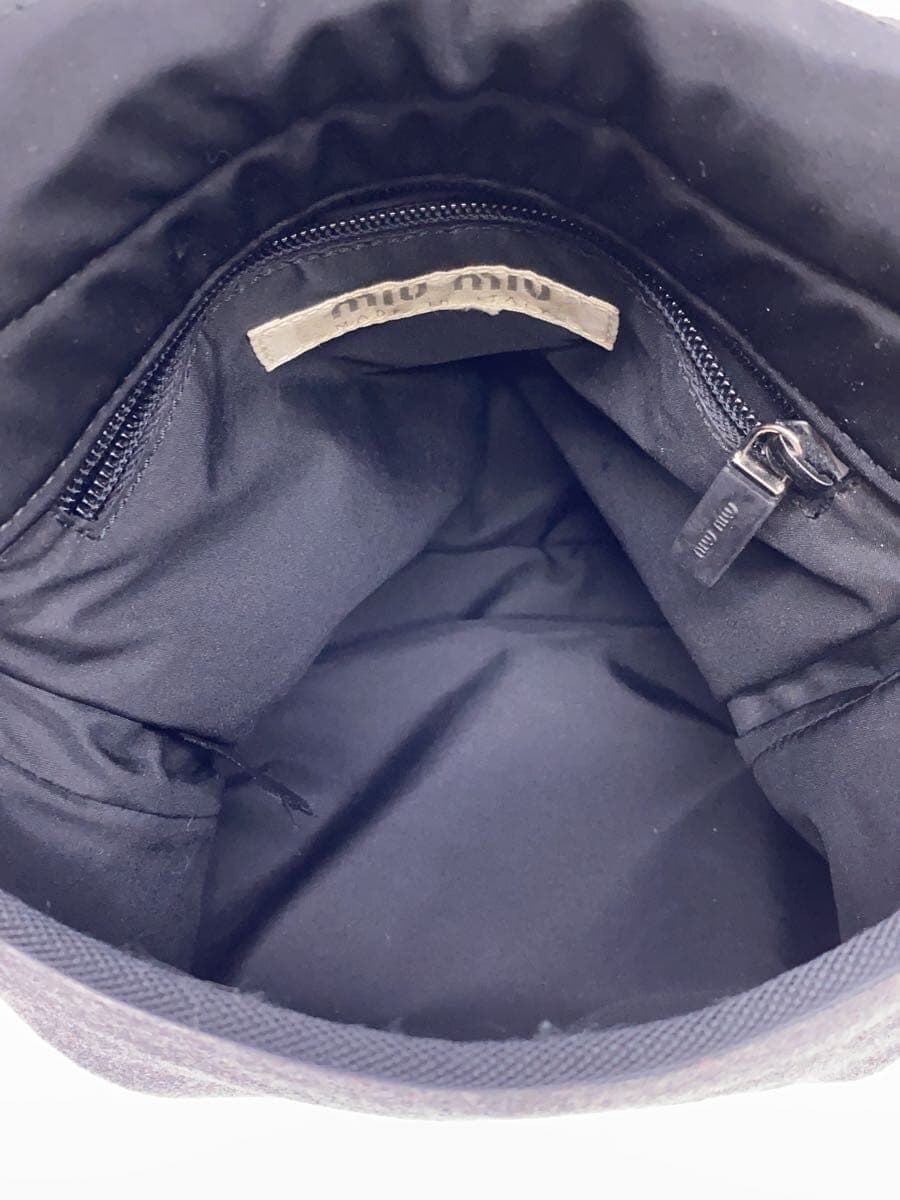MIU MIU00s 90s Tech Made in Italy Bag Wool GRY 6