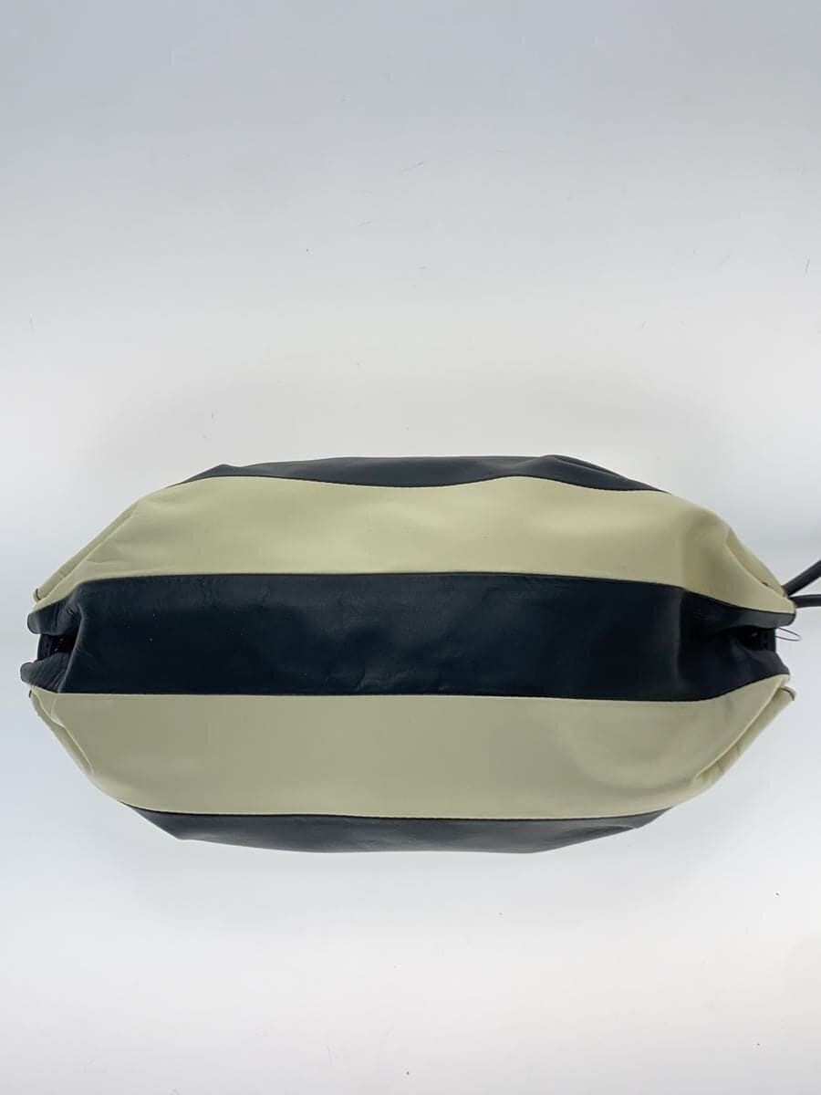 marimekko KARLA MULTI Shoulder Bag Faux Leather Black Stripe 4