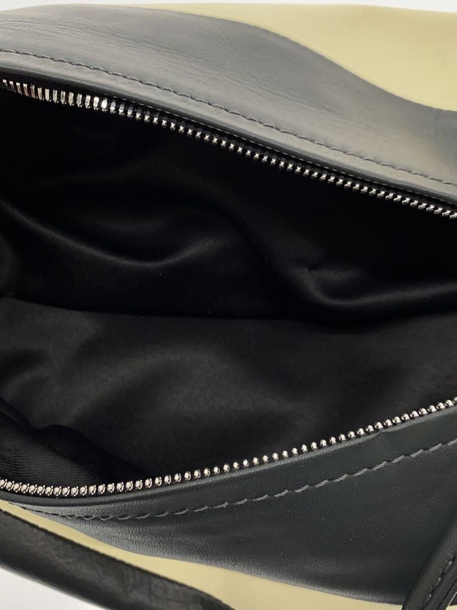 marimekko KARLA MULTI Shoulder Bag Faux Leather Black Stripe 6