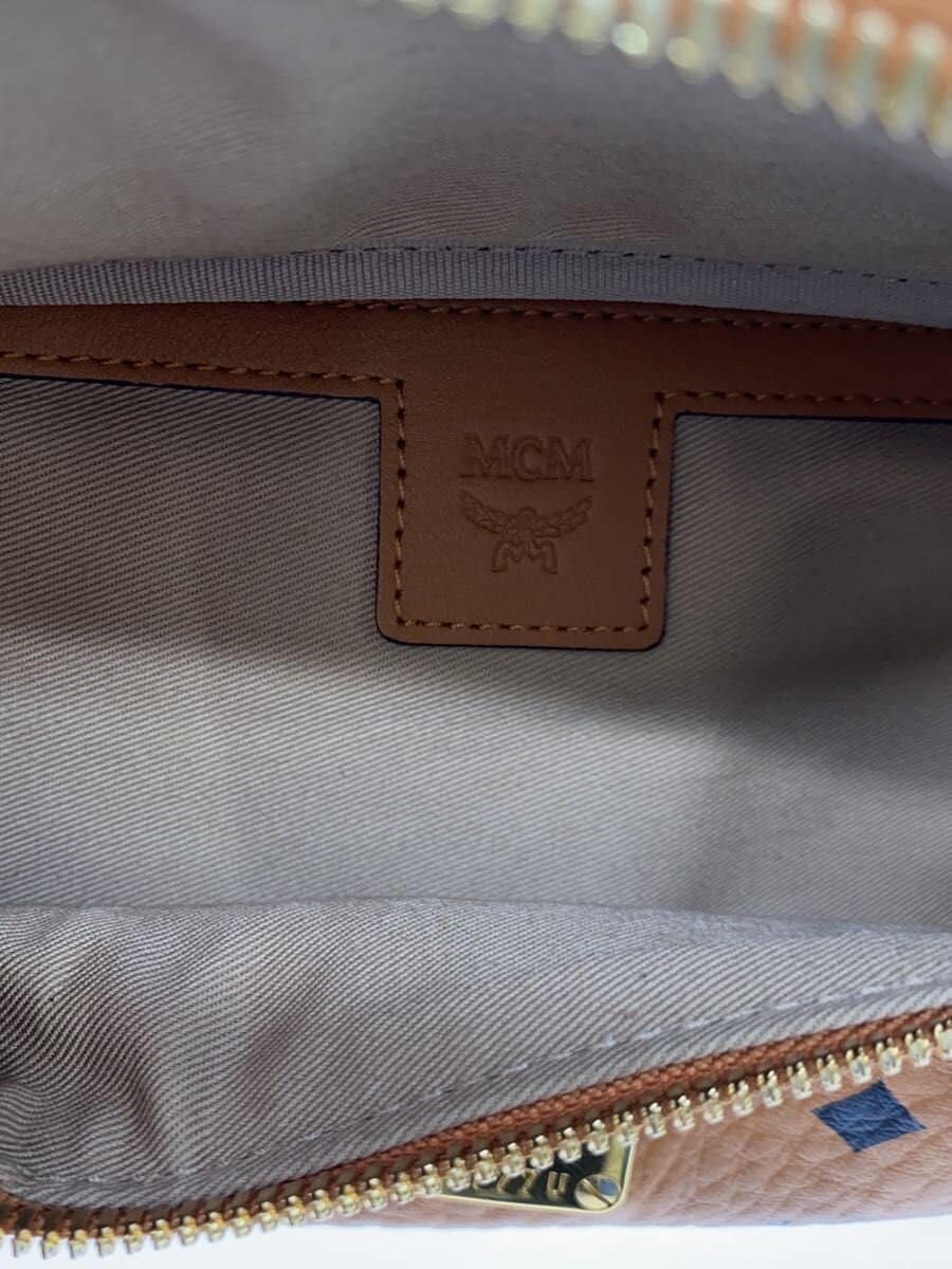 MCM Pouch Leather Camel All-over pattern mmz aafl04 co 001 6