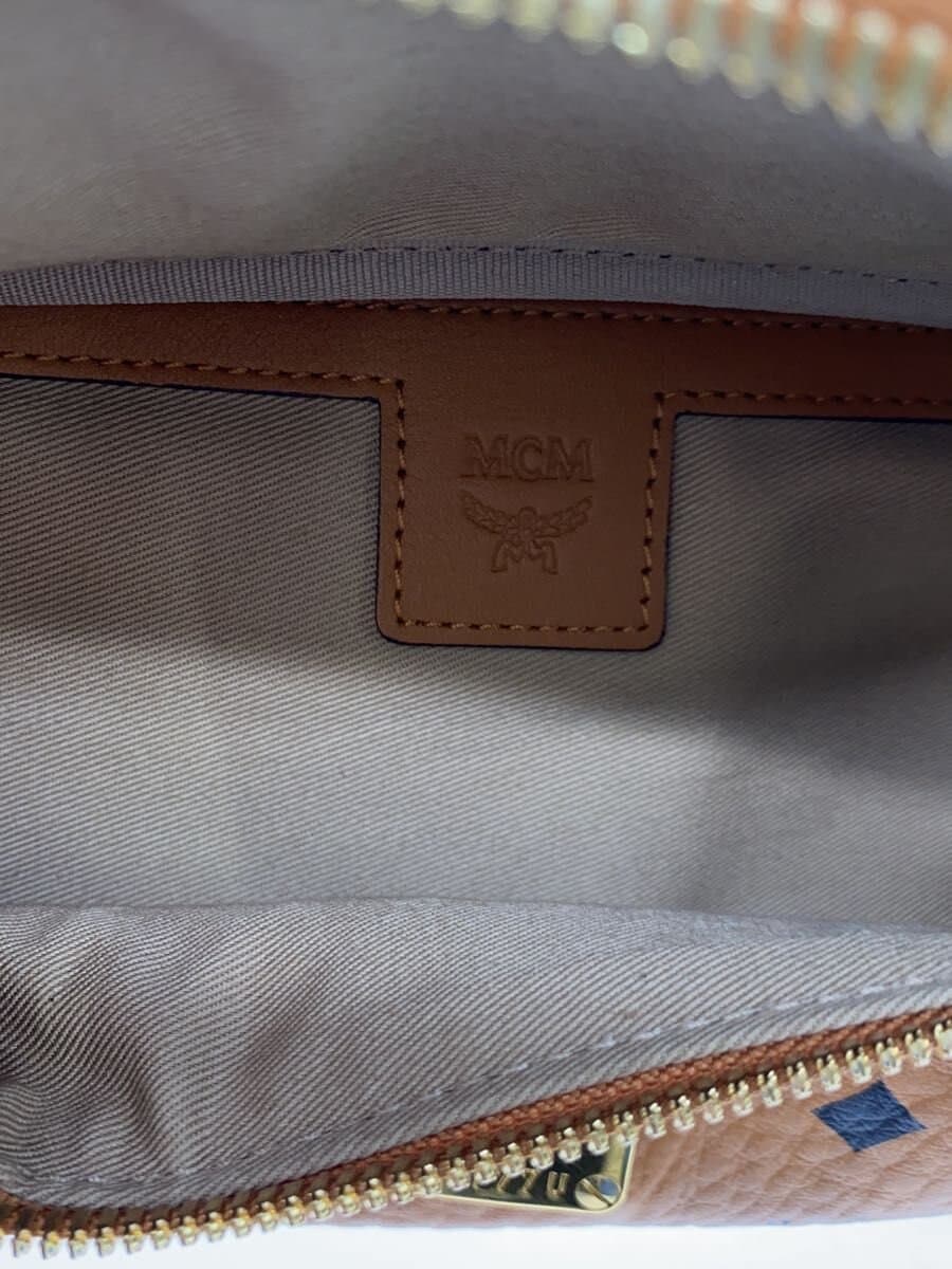 MCM Pouch Leather Camel All-over pattern mmz aafl04 co 001 6