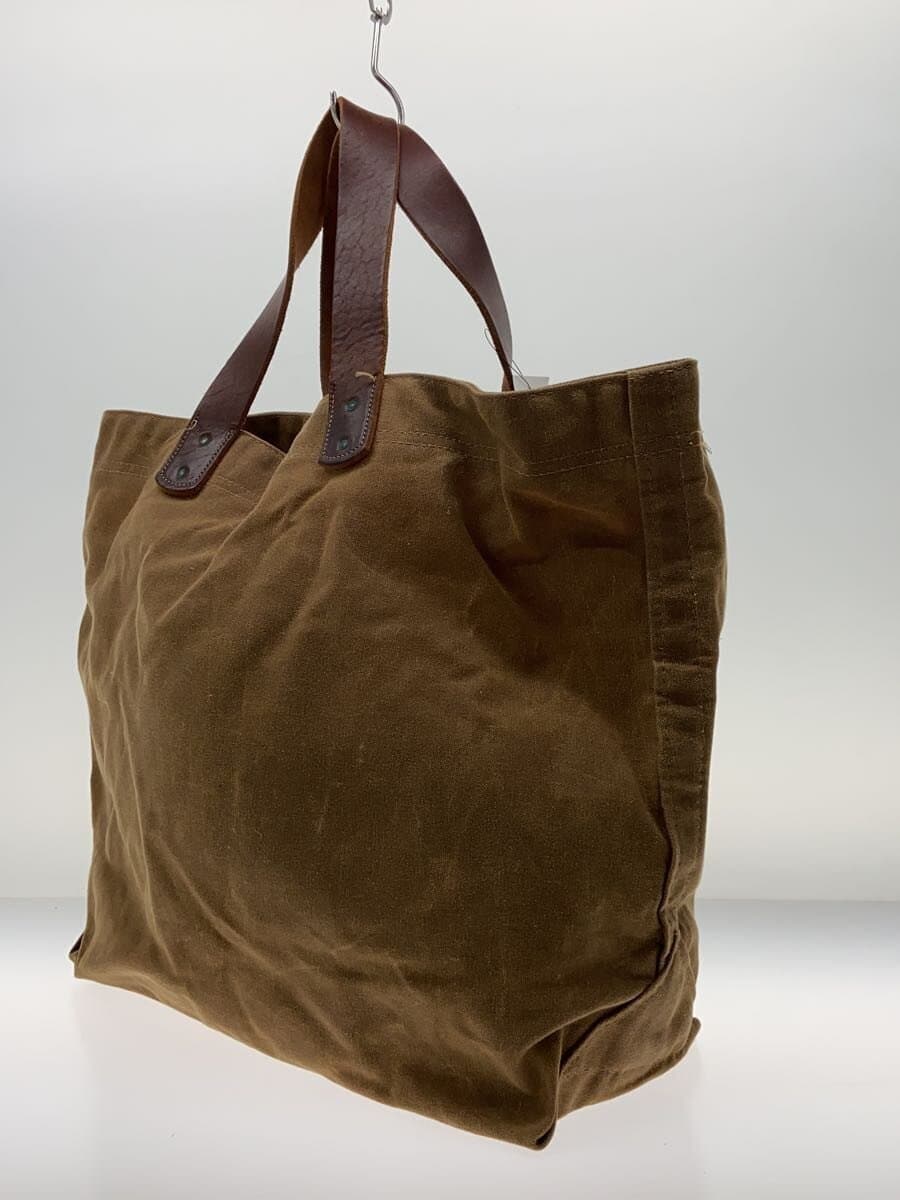 L.L.Bean Oiled Tote Bag Canvas Brown 2