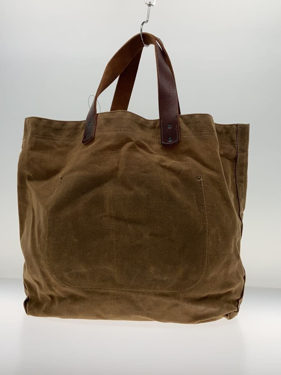 L.L.Bean Oiled Tote Bag Canvas Brown 3