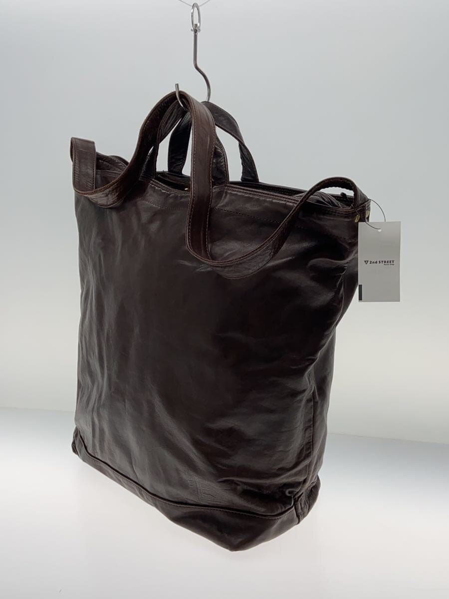 PORTER Shoulder Bag Leather Brown 2
