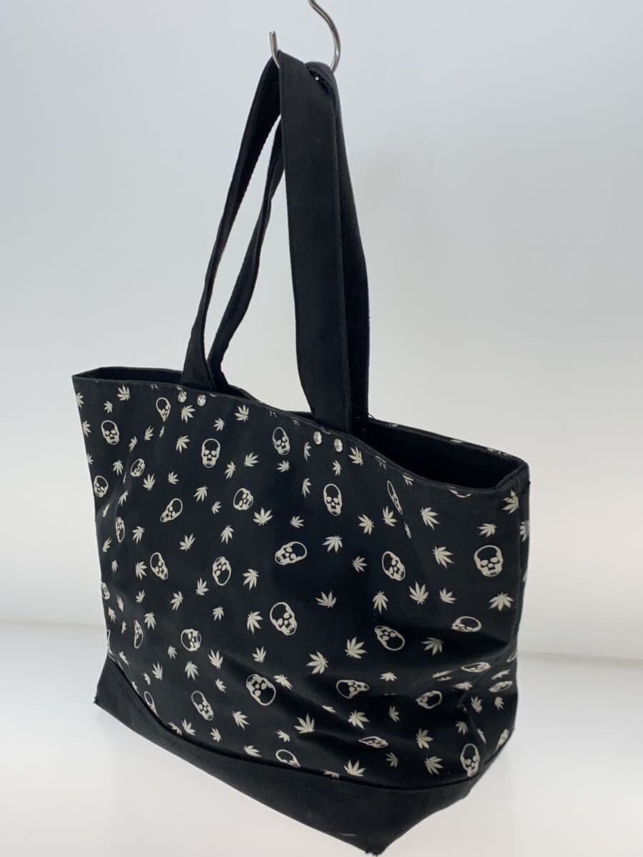 lucien pellat-finet Tote Bag Canvas BLK All Over Pattern 2