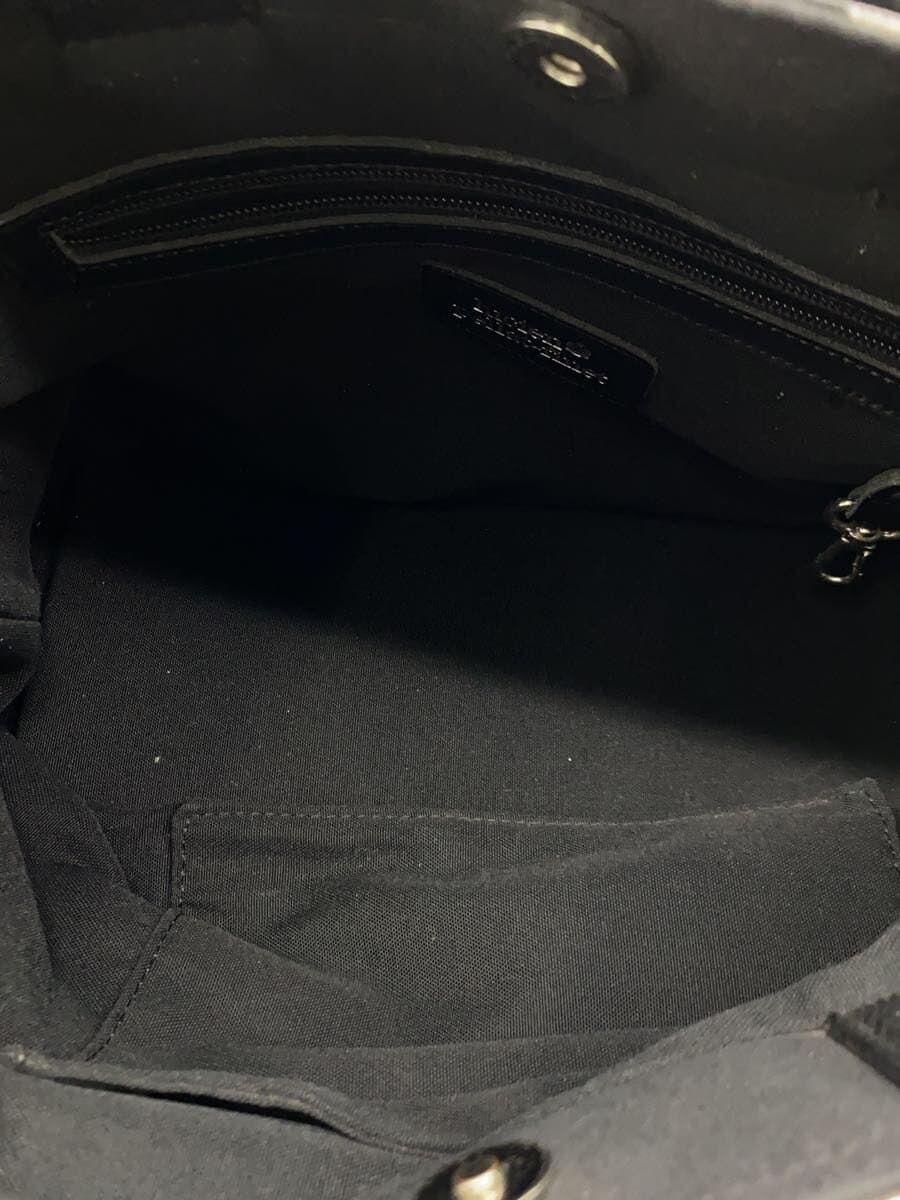 lucien pellat-finet Tote Bag Canvas BLK All Over Pattern 6