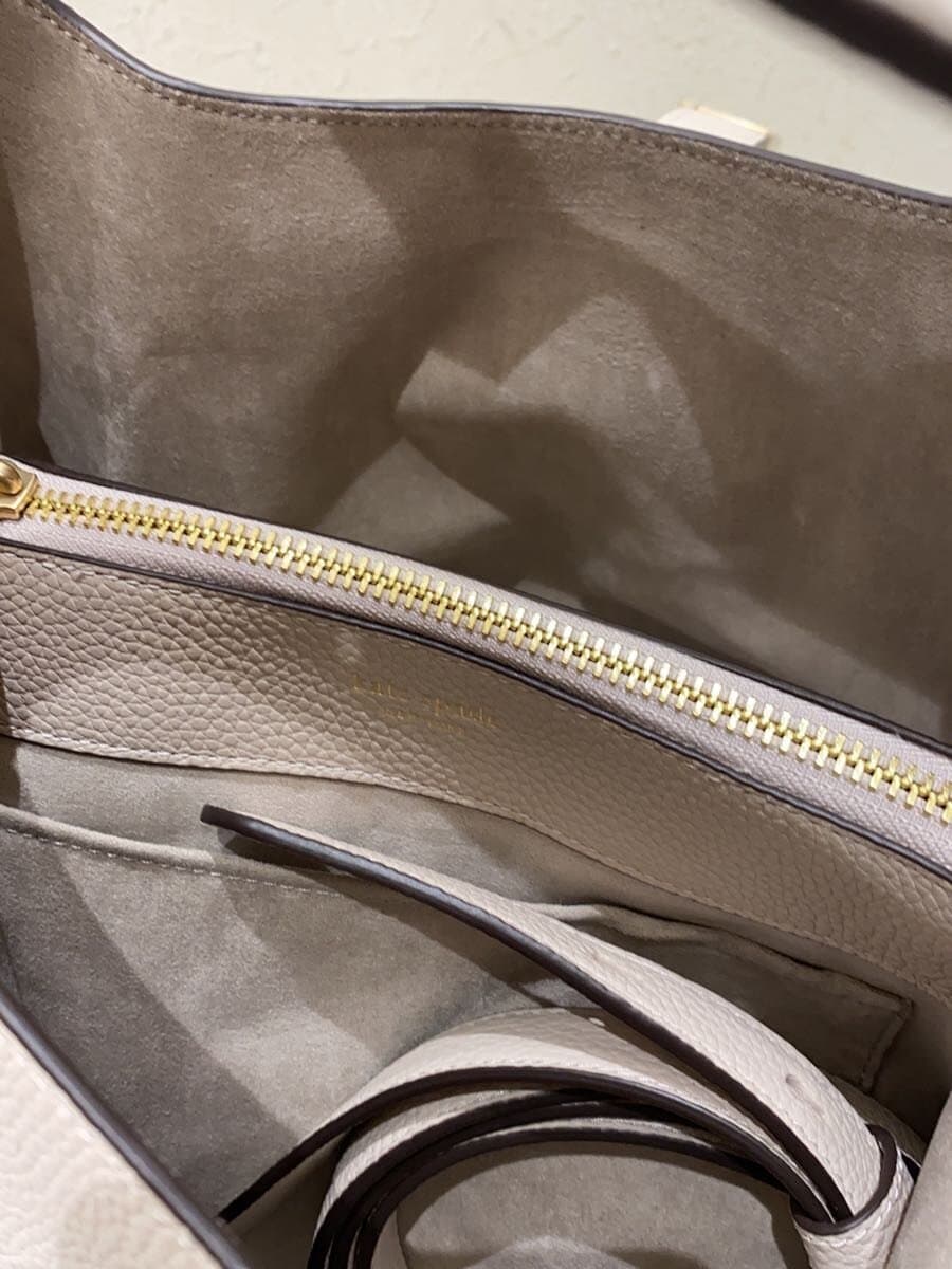 kate spade new york Deco Color Block Handbag Leather WHT Solid 6