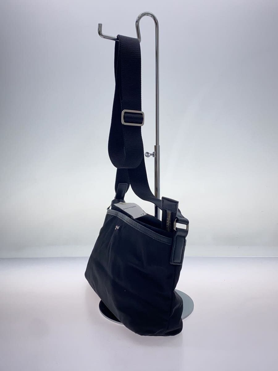agnes b. Shoulder Bag Nylon BLK Solid PAS23-04 2