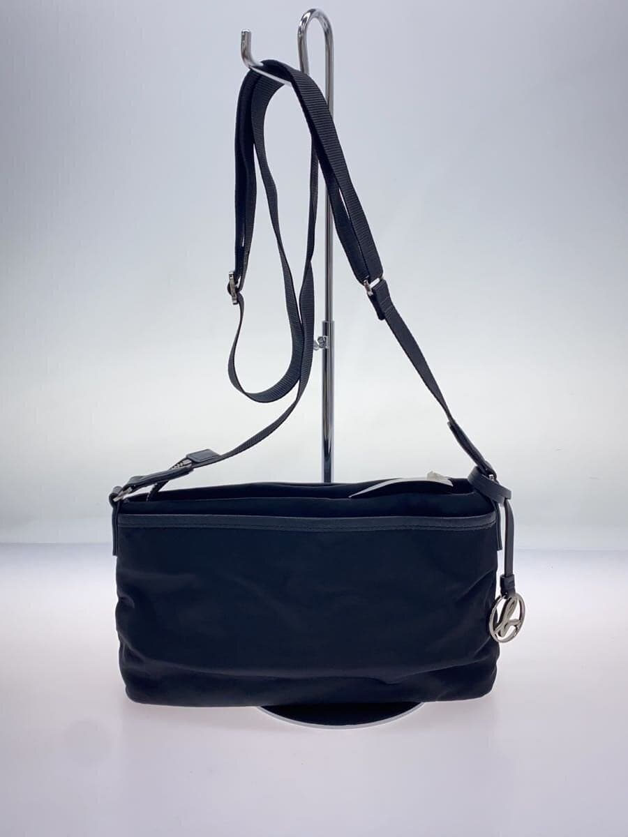 agnes b. Shoulder Bag Nylon BLK Solid PAS23-04 3