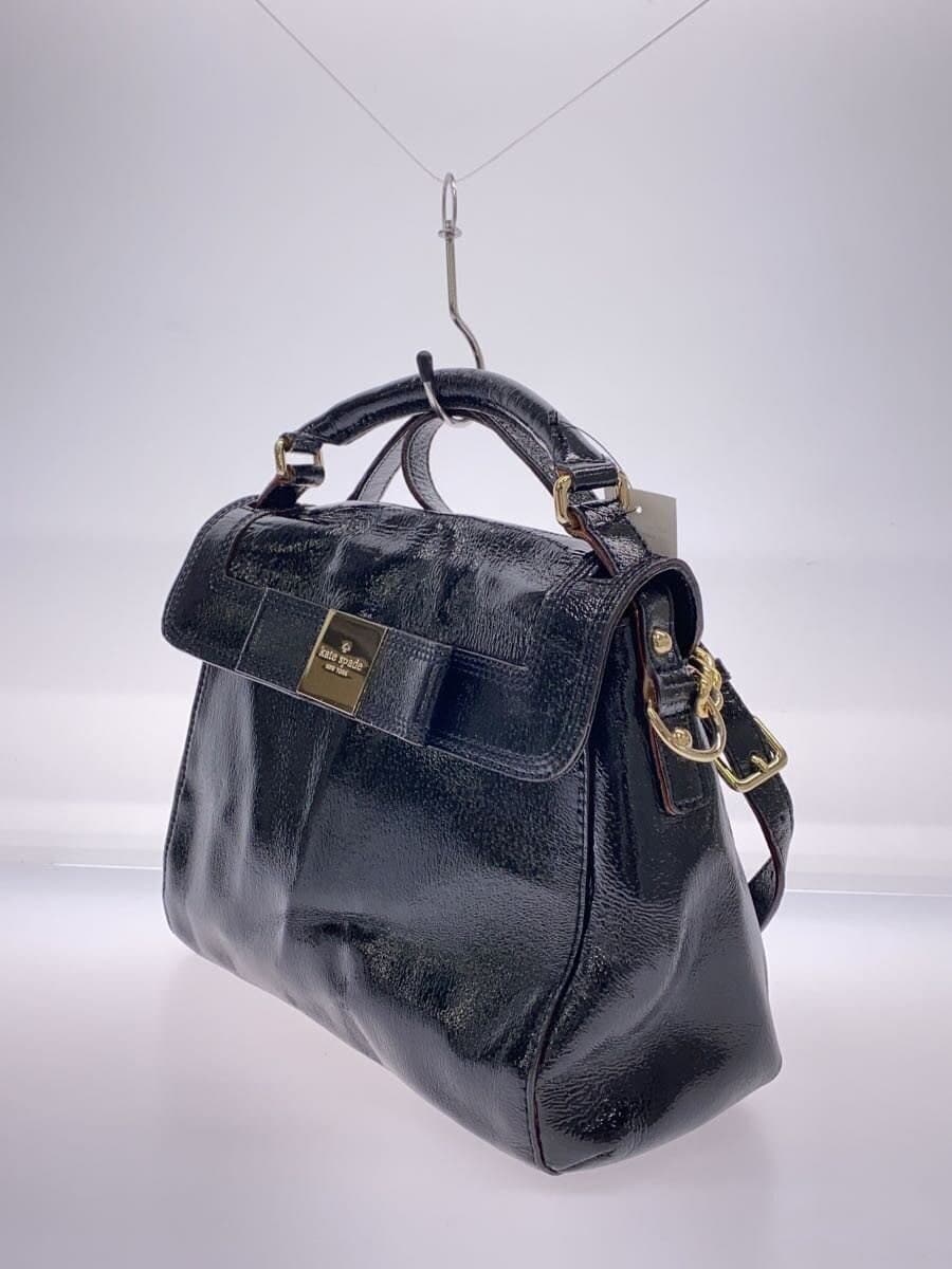 kate spade new york bag enamel BLK plain 2