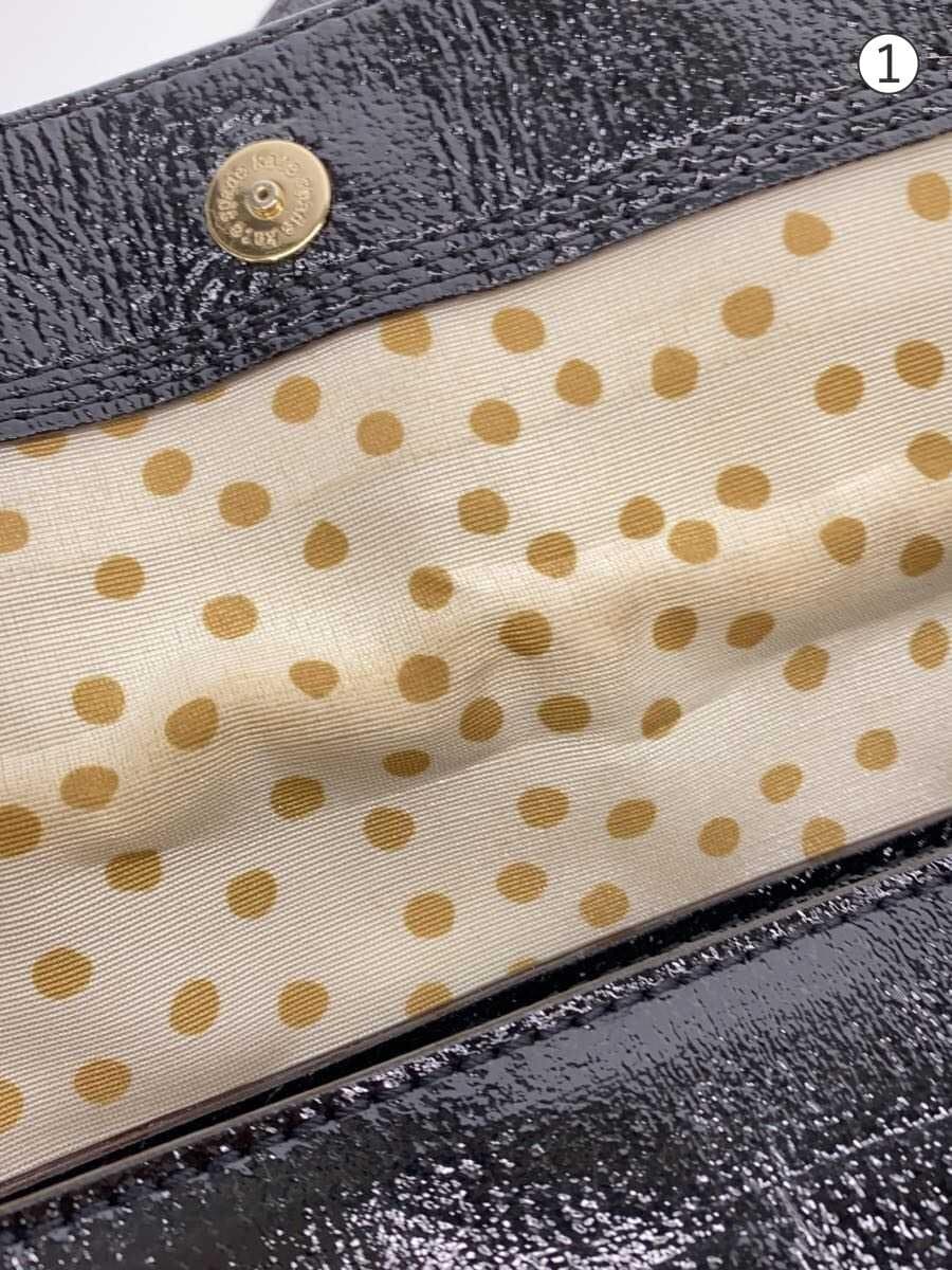 kate spade new york bag enamel BLK plain 7