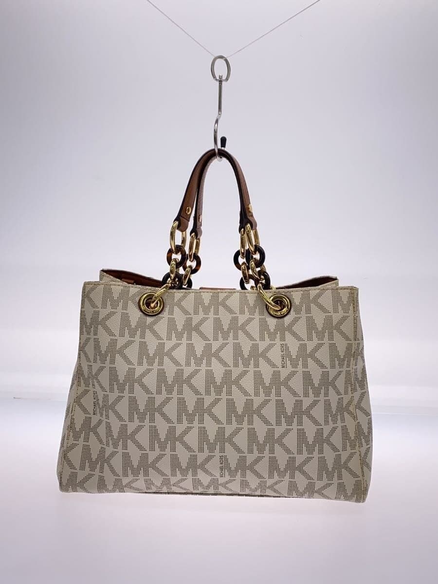 MICHAEL MICHAEL KORS handbag PVC WHT all-over pattern 30S3TCYS2B 3