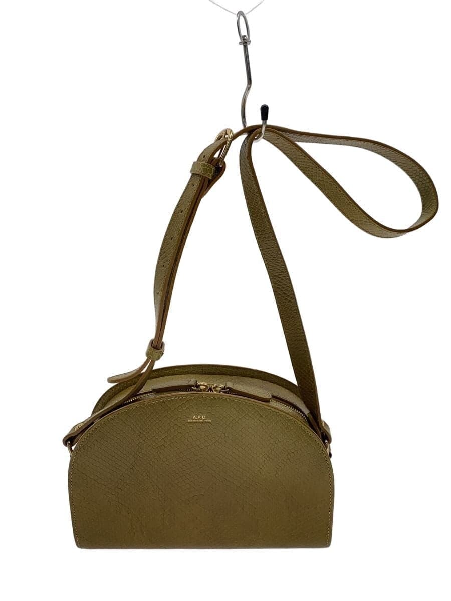 A.P.C. Shoulder Bag Leather CML Solid