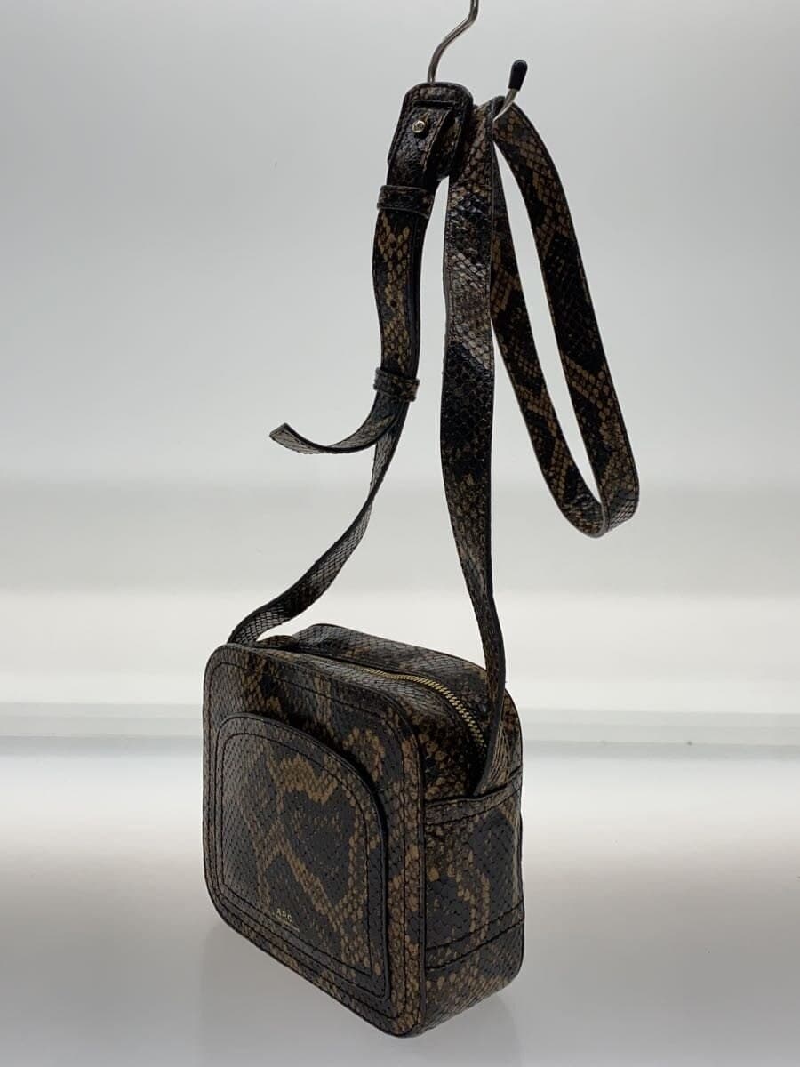 A.P.C. Shoulder Bag Leather Multicolor All Over Pattern 2