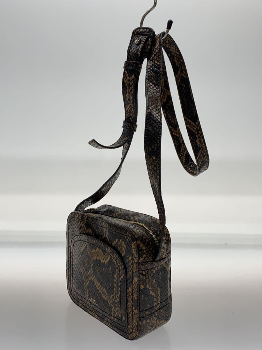 A.P.C. Shoulder Bag Leather Multicolor All Over Pattern 2