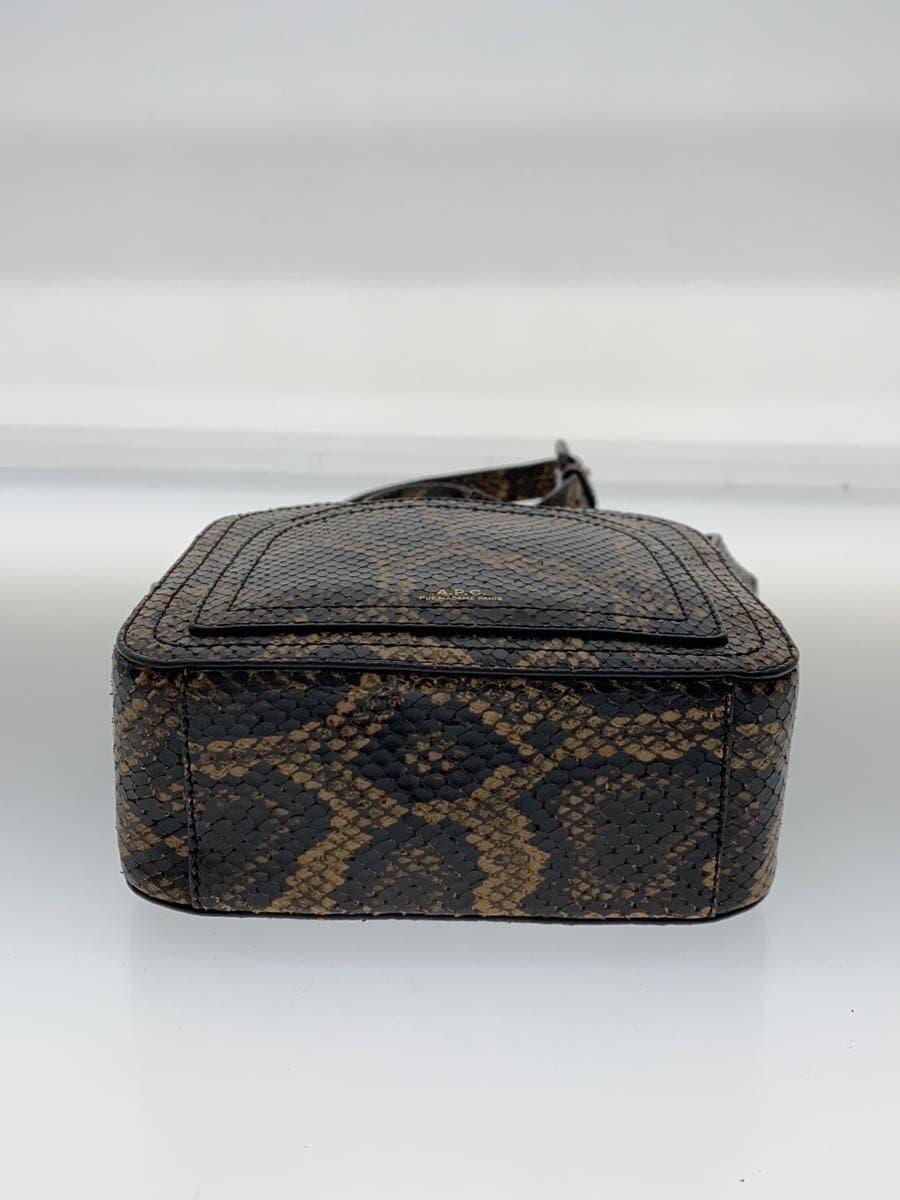 A.P.C. Shoulder Bag Leather Multicolor All Over Pattern 4