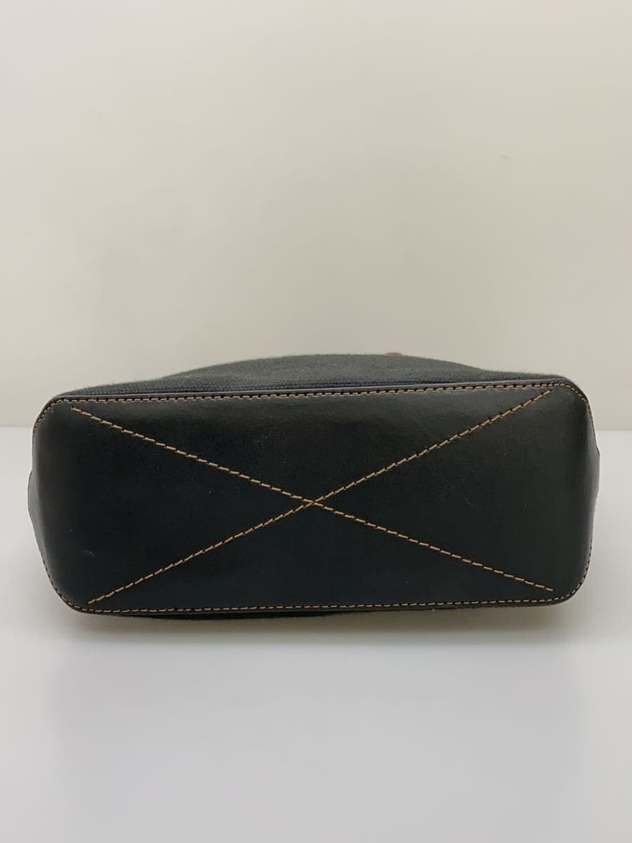 COACH Tote Bag Cotton BLK CU299 4