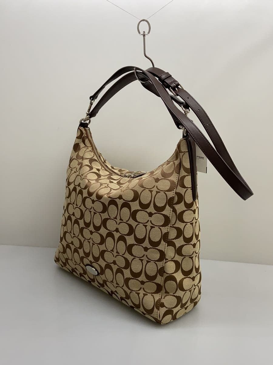 COACH Tote Bag Canvas BEG All Over Pattern 2