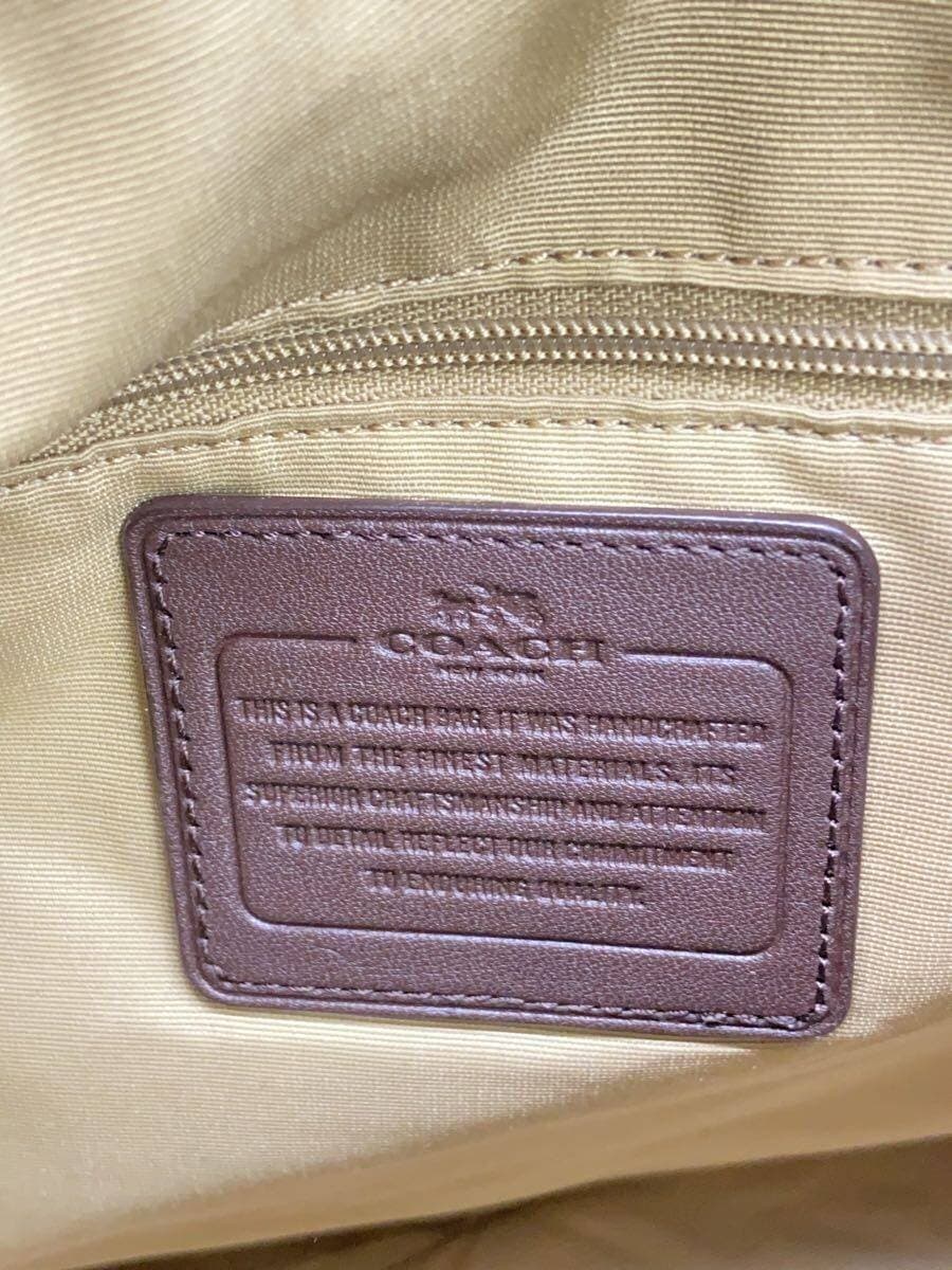 COACH Tote Bag Canvas BEG All Over Pattern 5