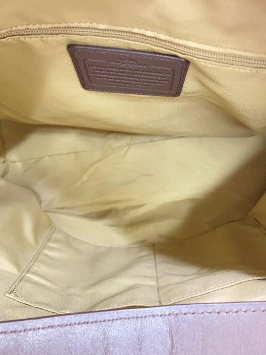 COACH Tote Bag Canvas BEG All Over Pattern 6