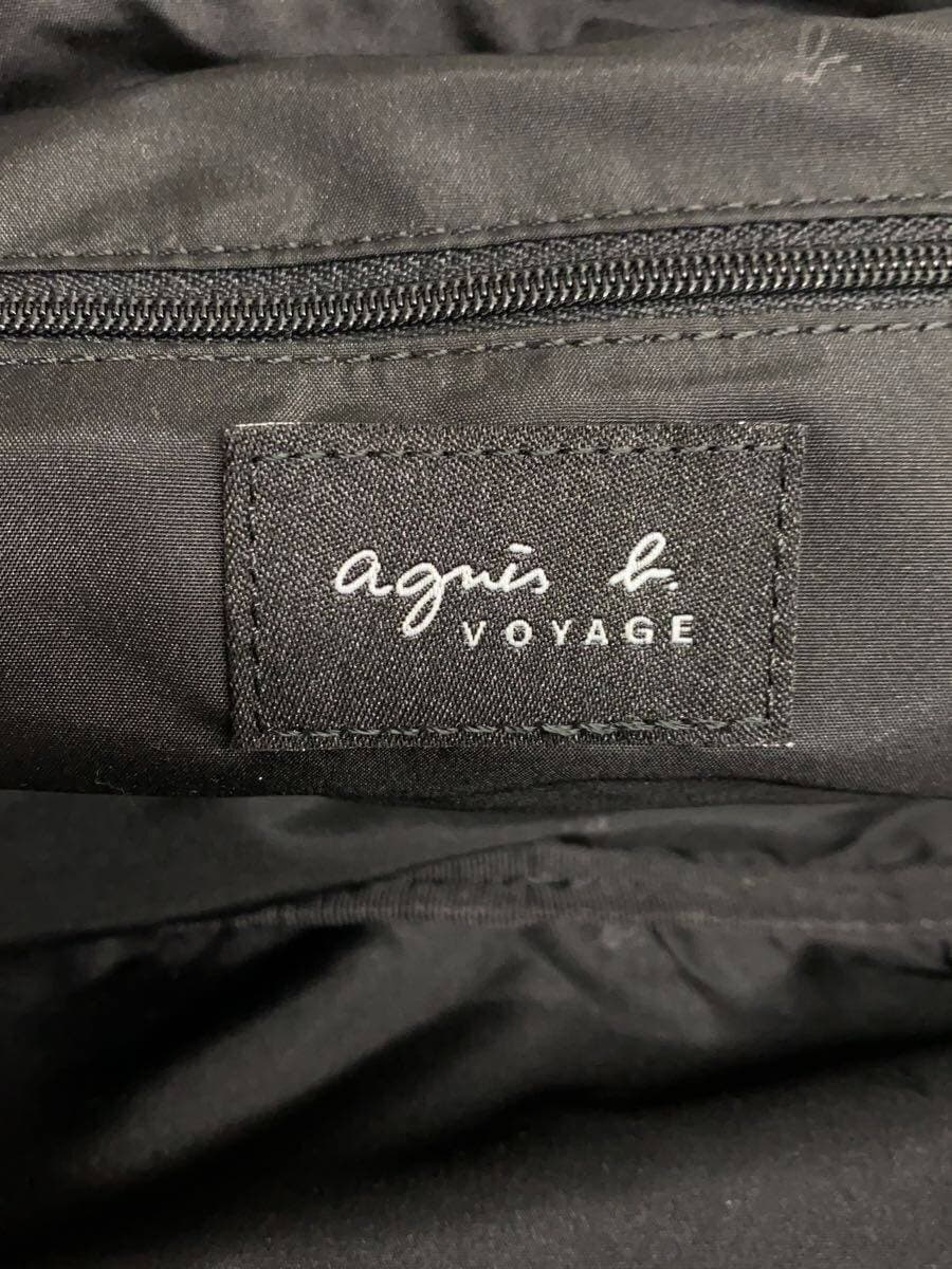 agnes b VOYAGE Handbag Polyester BLK Dot AS10b-01 5