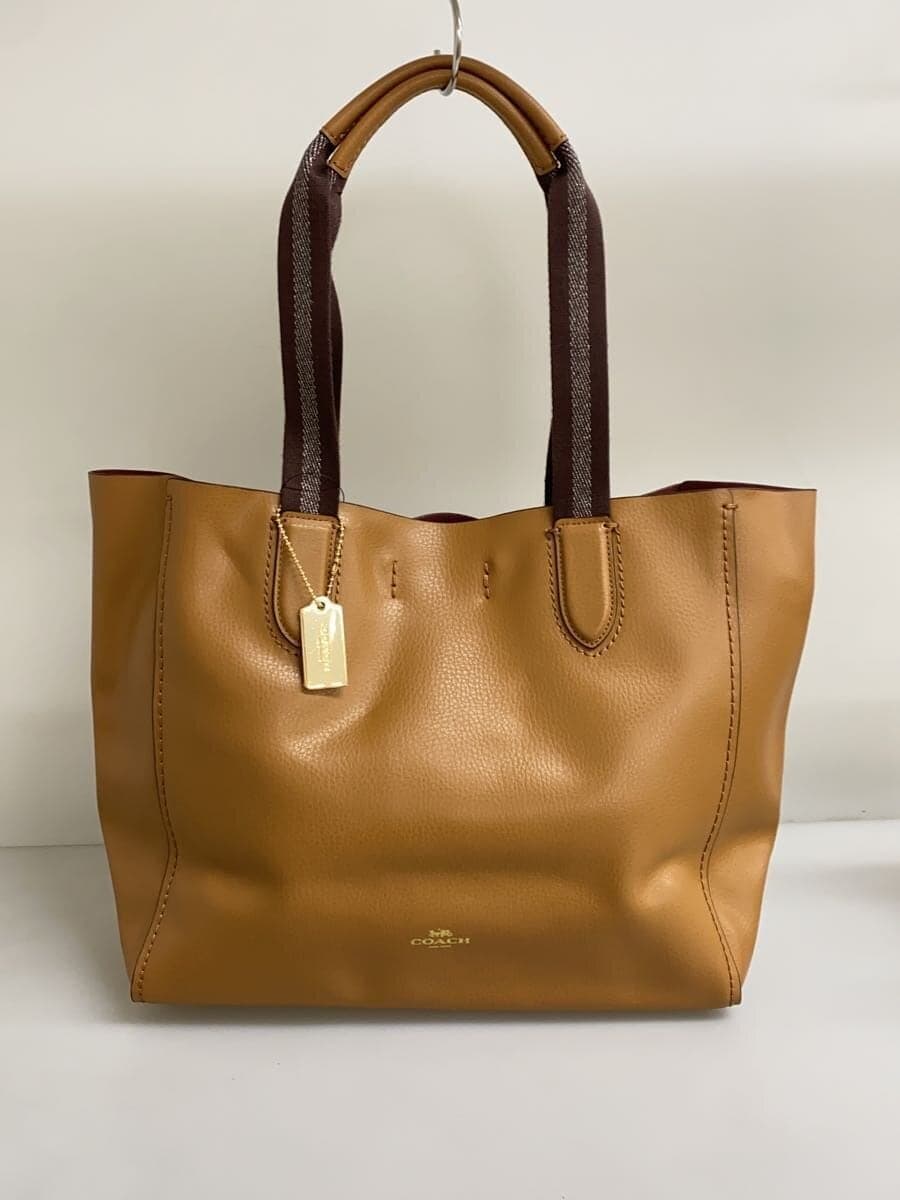 COACH Tote Bag Leather CML Solid F58660 3