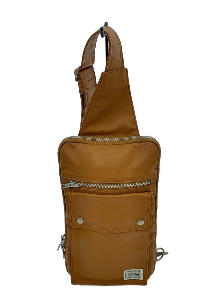 PORTER shoulder bag fake leather CML plain