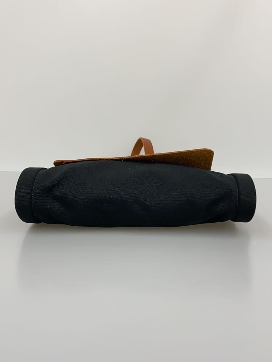 IL BISONTE Shoulder Bag Canvas BLK Solid 4