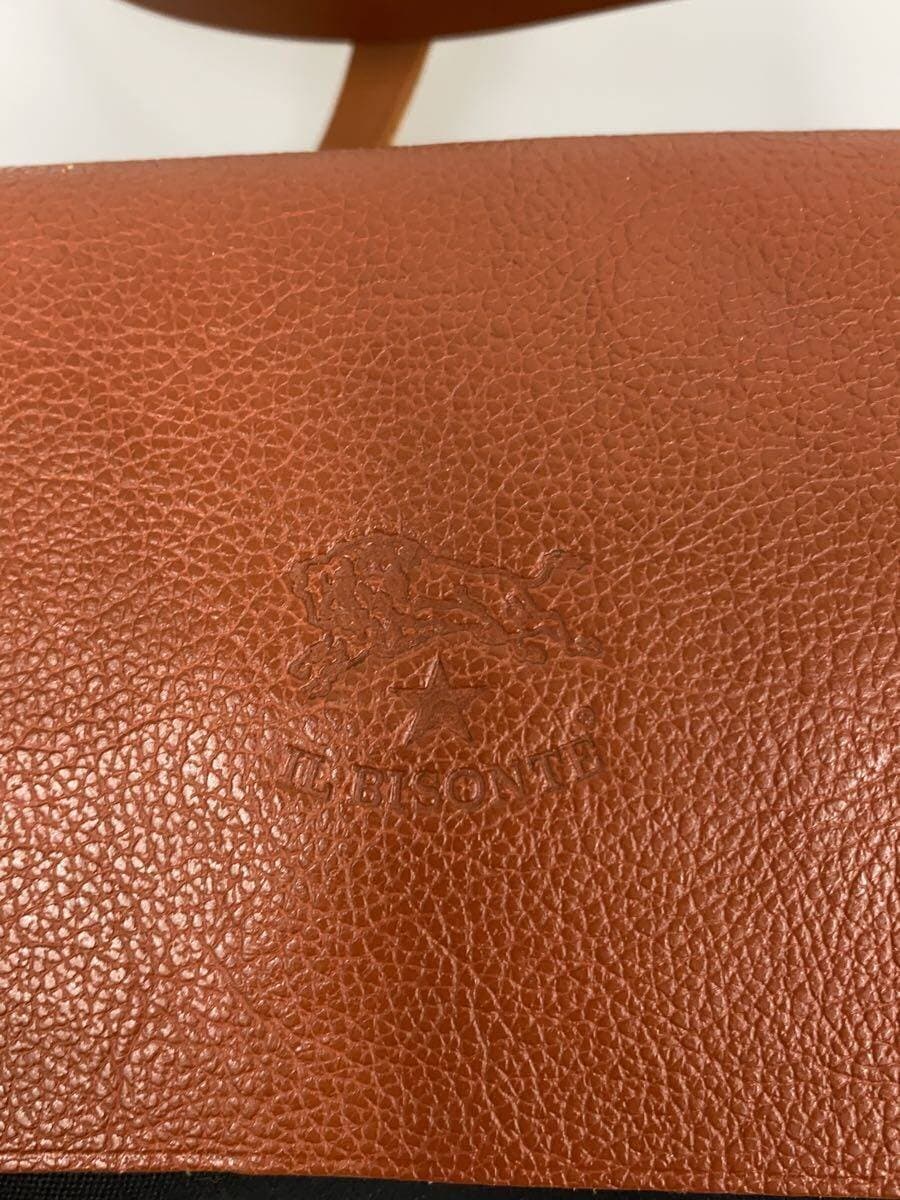 IL BISONTE Shoulder Bag Canvas BLK Solid 5