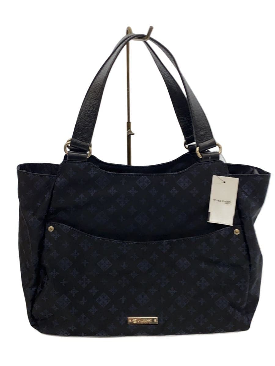 russet Tote Bag NVY All Over Pattern