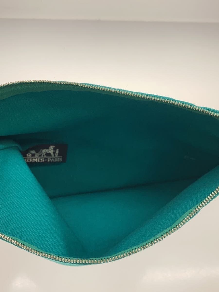 HERMES Pouch Canvas GRN Yaching 6