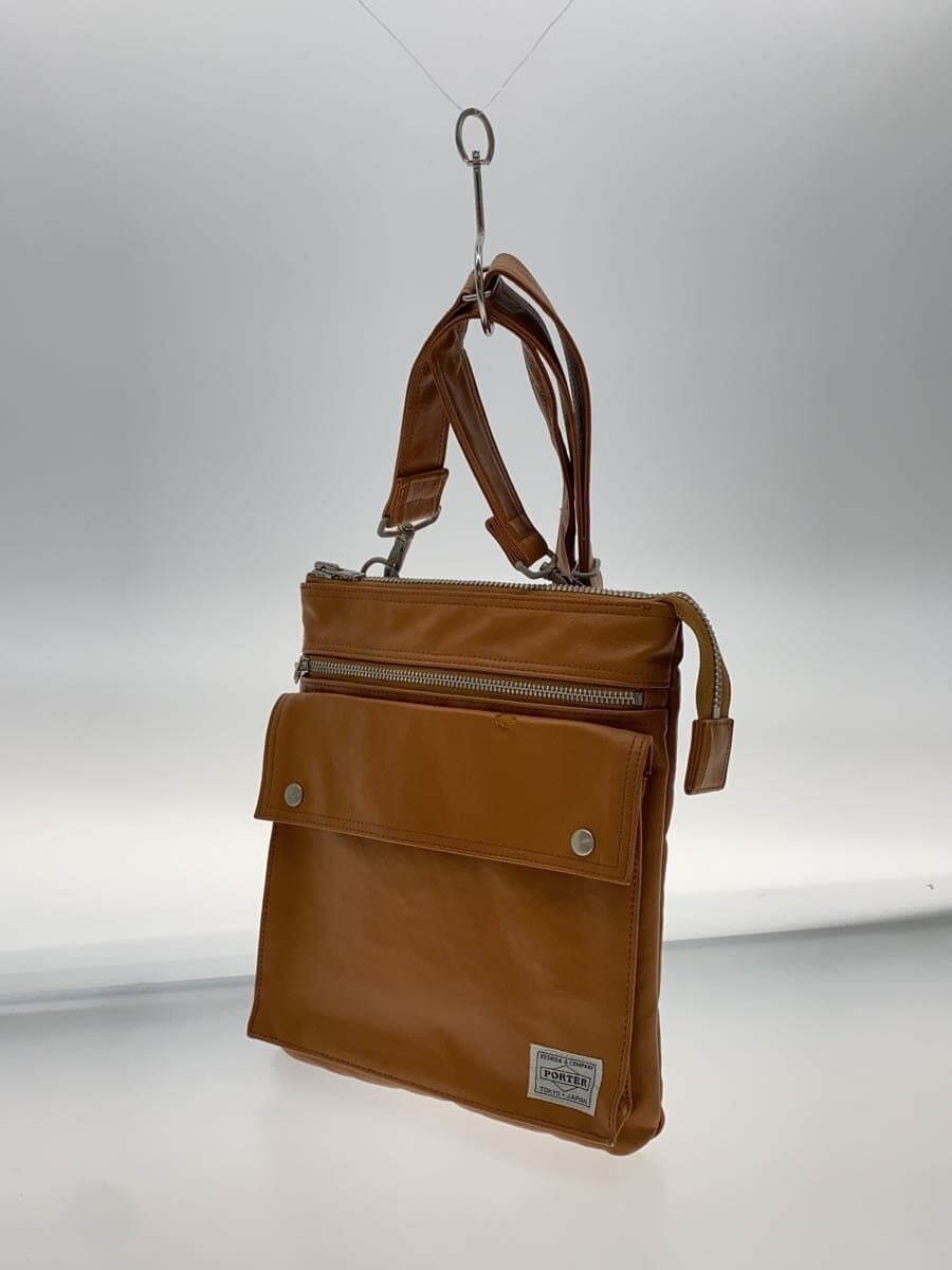 PORTER Shoulder Bag Leather CML Solid 2