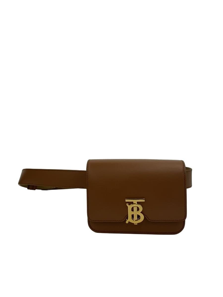 BURBERRYTB Logo Belt Bag Shoulder Bag Leather BRW