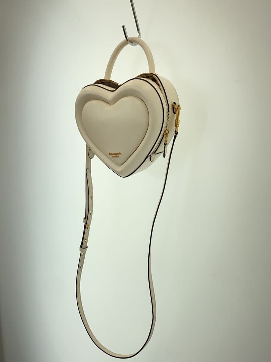 kate spade new york2-Way Heart Type Shoulder Bag WHT Solid Stain 2