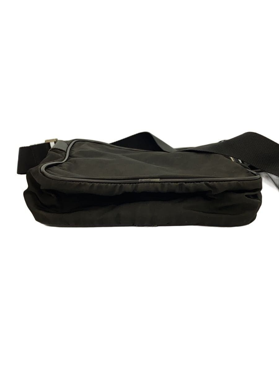 PRADA Shoulder Bag Nylon BLK Tessuto Wear Soil Fade 4