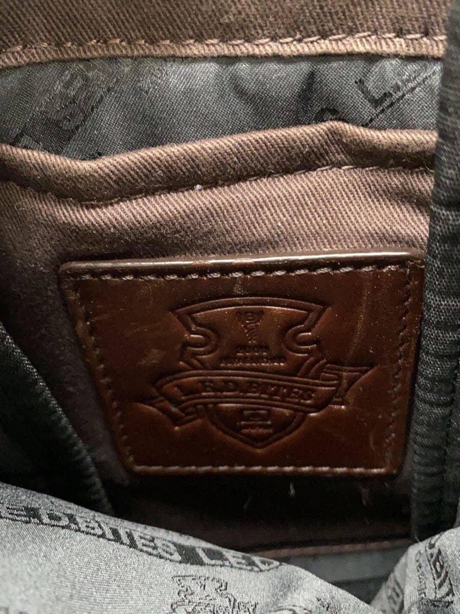 L.E.D.BITES Shoulder Bag Leather BRW Scratches and scuffs present 5