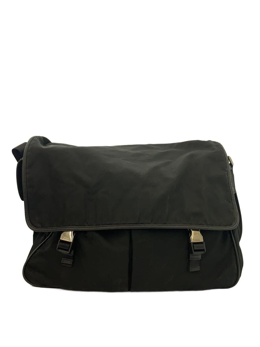 PRADA Nylon Shoulder Bag Nylon BLK Solid