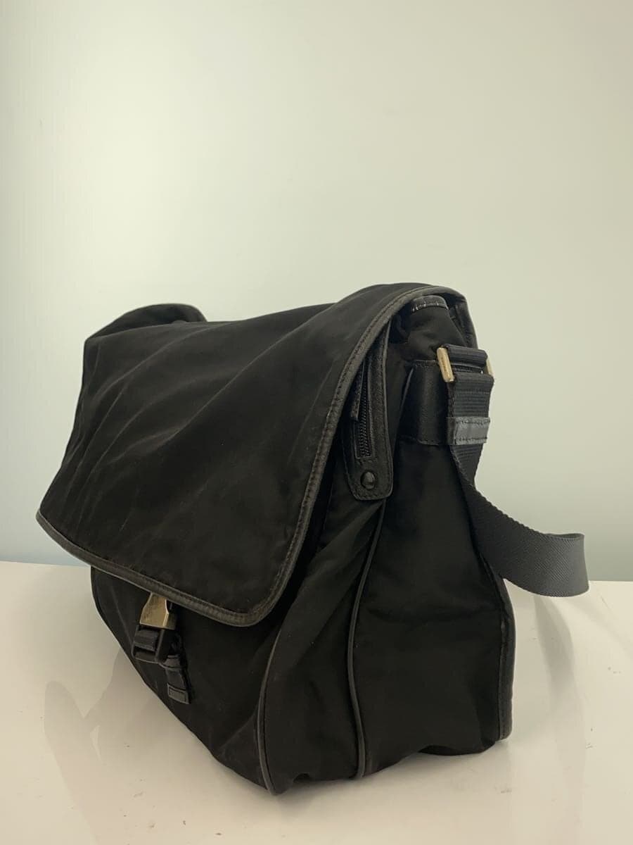 PRADA Nylon Shoulder Bag Nylon BLK Solid 2