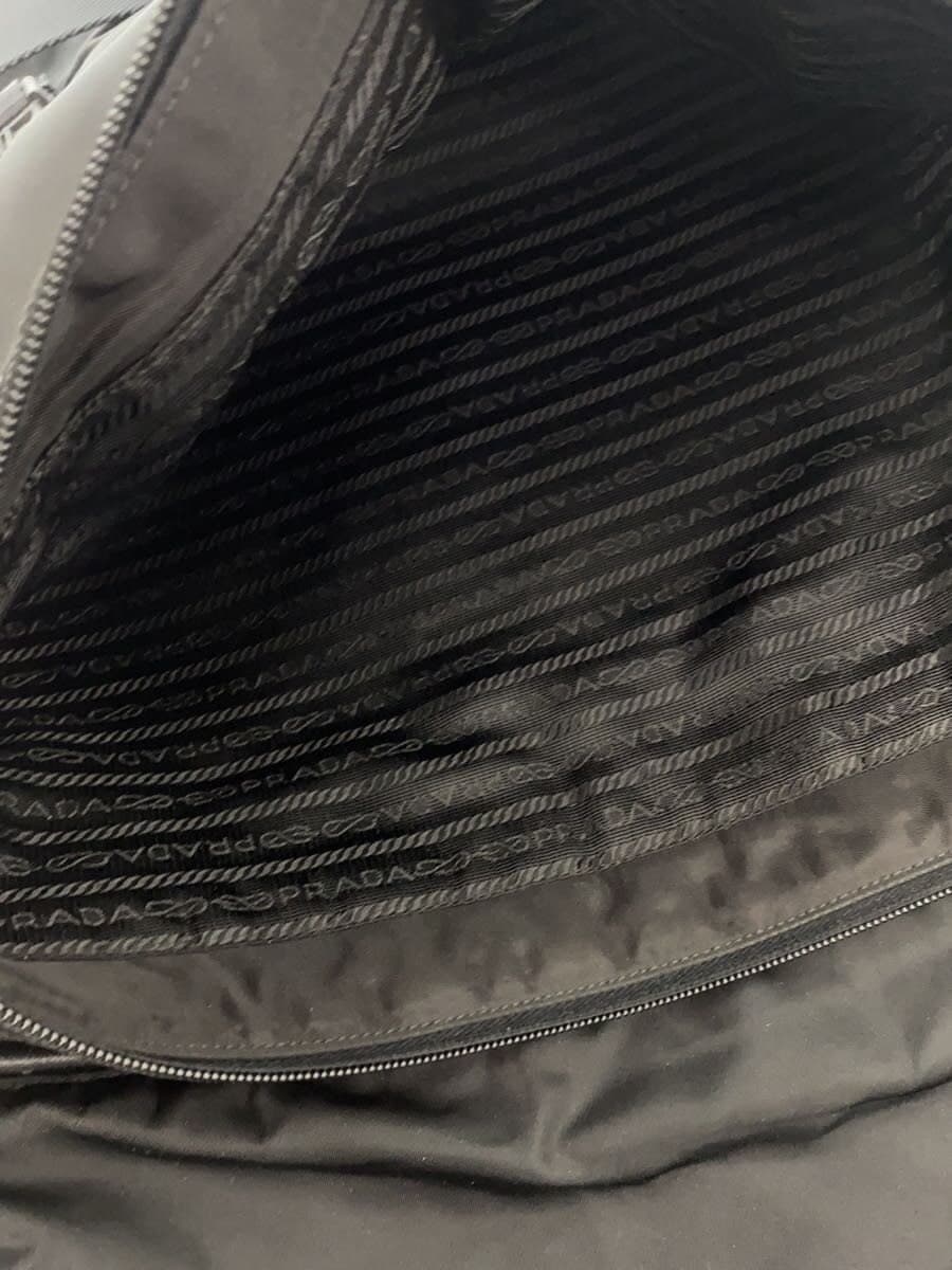 PRADA Nylon Shoulder Bag Nylon BLK Solid 6