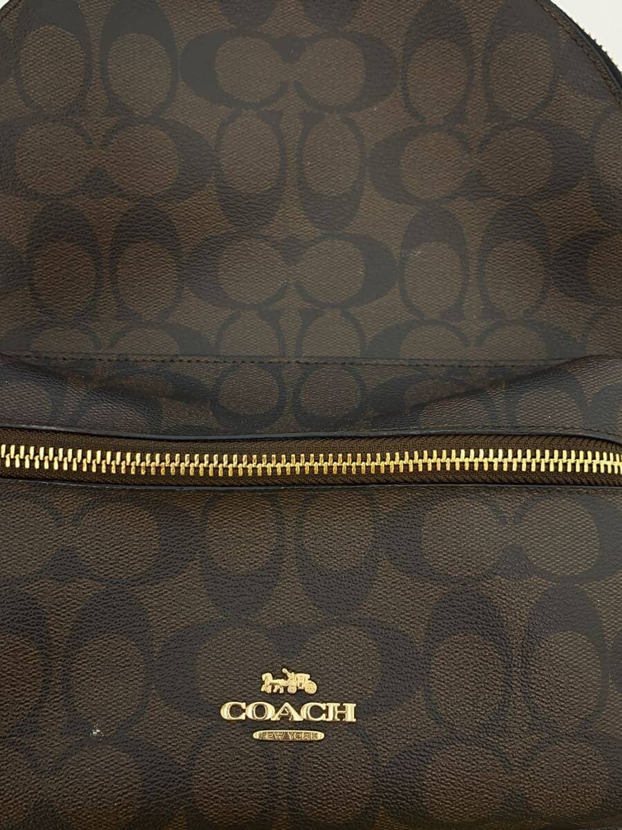 COACH Medium Charlie Backpack_Signature PVC BRW F32200 8