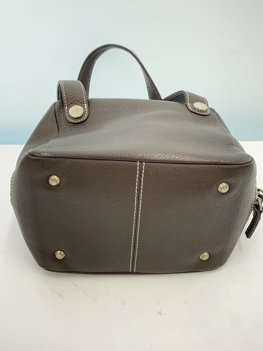 HAMANO Handbag Leather BRW 4